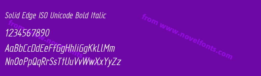 Solid Edge ISO Unicode Bold ItalicPreview Solid Edge ISO Unicode Bold ItalicPreview