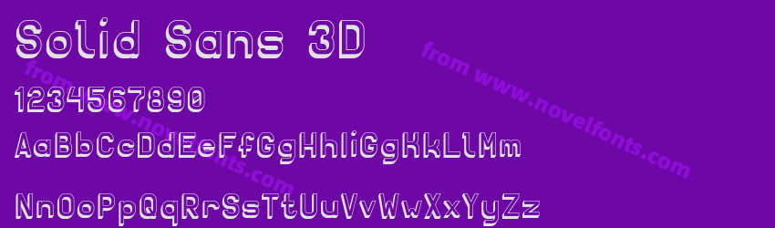 Solid Sans 3DPreview Solid Sans 3DPreview