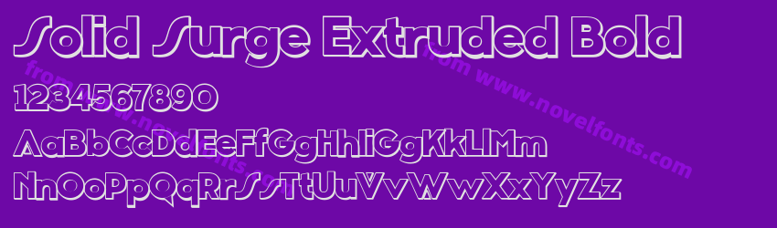Solid Surge Extruded BoldPreview Solid Surge Extruded BoldPreview