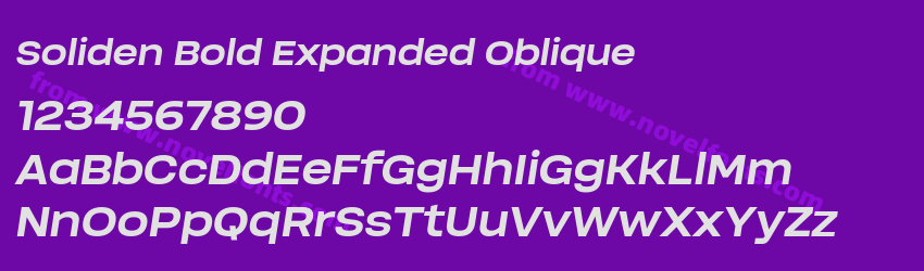 Soliden Bold Expanded ObliquePreview Soliden Bold Expanded ObliquePreview