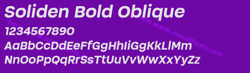 Soliden Bold ObliquePreview Soliden Bold ObliquePreview