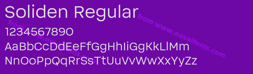 Soliden RegularPreview Soliden RegularPreview