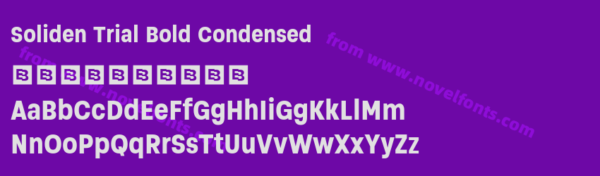Soliden Trial Bold CondensedPreview Soliden Trial Bold CondensedPreview