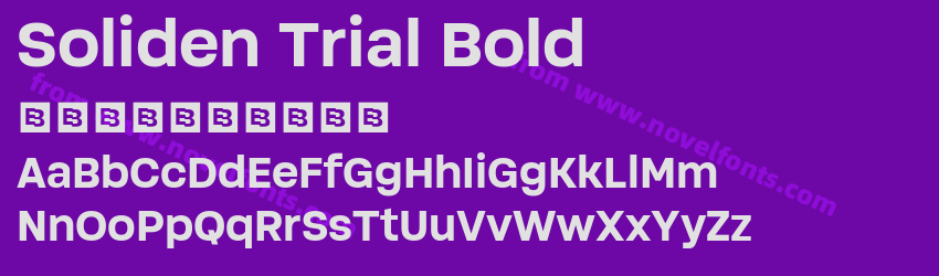 Soliden Trial BoldPreview Soliden Trial BoldPreview