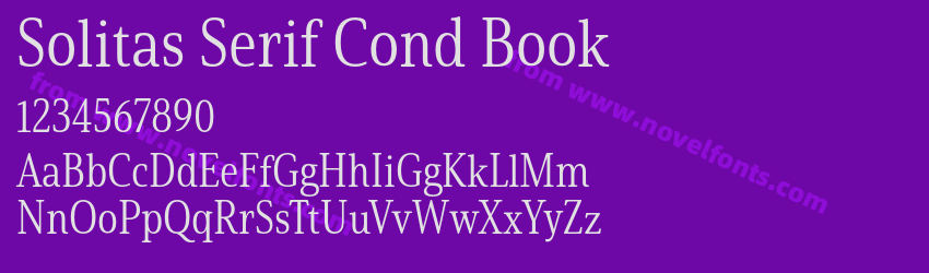 Solitas Serif Cond BookPreview Solitas Serif Cond BookPreview