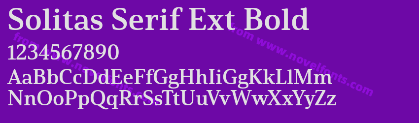Solitas Serif Ext BoldPreview Solitas Serif Ext BoldPreview