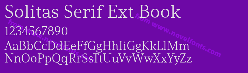 Solitas Serif Ext BookPreview Solitas Serif Ext BookPreview