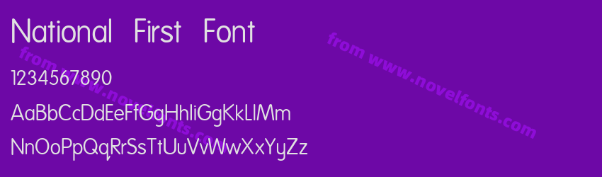 National First FontPreview