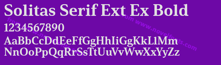Solitas Serif Ext Ex BoldPreview Solitas Serif Ext Ex BoldPreview