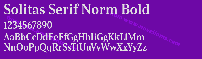 Solitas Serif Norm BoldPreview Solitas Serif Norm BoldPreview