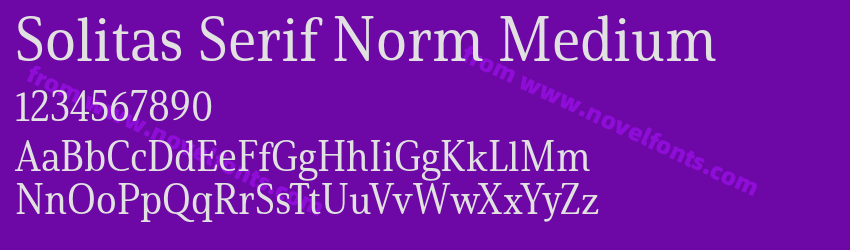 Solitas Serif Norm MediumPreview Solitas Serif Norm MediumPreview