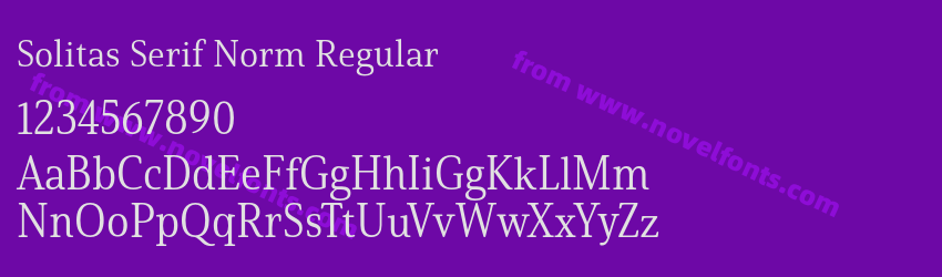 Solitas Serif Norm RegularPreview Solitas Serif Norm RegularPreview
