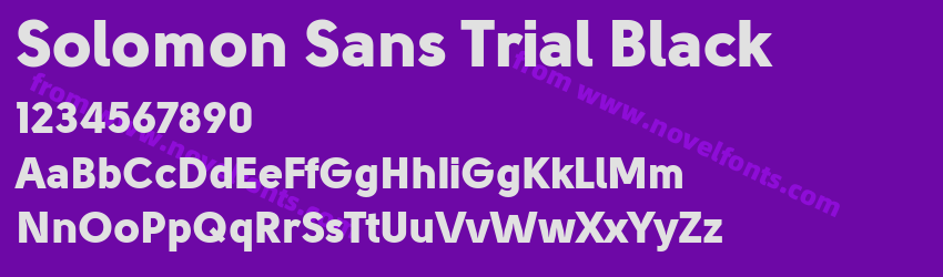 Solomon Sans Trial BlackPreview Solomon Sans Trial BlackPreview