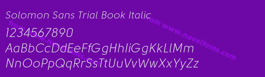 Solomon Sans Trial Book ItalicPreview Solomon Sans Trial Book ItalicPreview