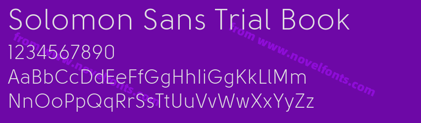 Solomon Sans Trial BookPreview Solomon Sans Trial BookPreview