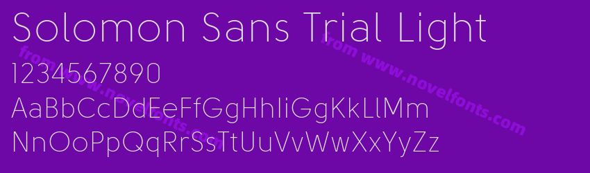 Solomon Sans Trial LightPreview Solomon Sans Trial LightPreview