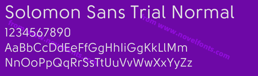 Solomon Sans Trial NormalPreview Solomon Sans Trial NormalPreview