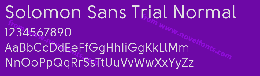 Solomon Sans Trial NormalPreview Solomon Sans Trial NormalPreview