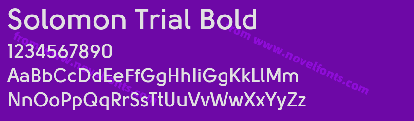 Solomon Trial BoldPreview Solomon Trial BoldPreview