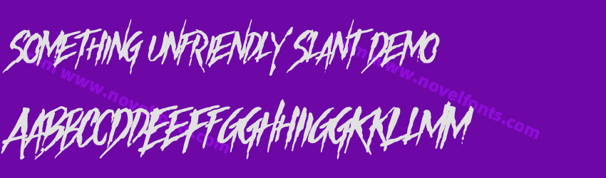 Something Unfriendly Slant DemoPreview Something Unfriendly Slant DemoPreview