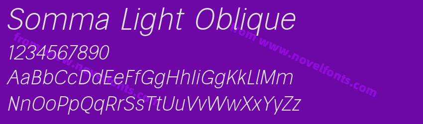 Somma Light ObliquePreview Somma Light ObliquePreview