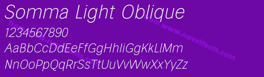 Somma Light ObliquePreview Somma Light ObliquePreview