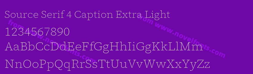 Source Serif 4 Caption Extra LightPreview Source Serif 4 Caption Extra LightPreview