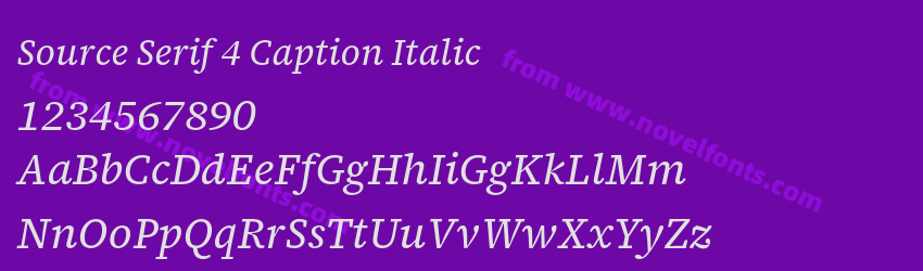 Source Serif 4 Caption ItalicPreview Source Serif 4 Caption ItalicPreview