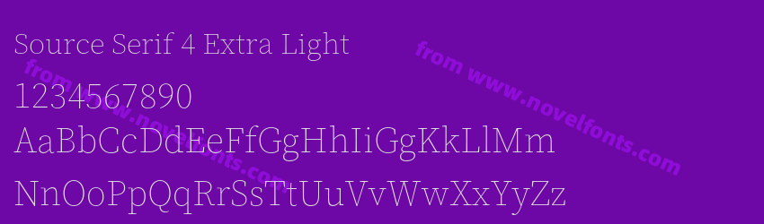 Source Serif 4 Extra LightPreview Source Serif 4 Extra LightPreview