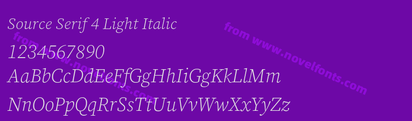 Source Serif 4 Light ItalicPreview Source Serif 4 Light ItalicPreview