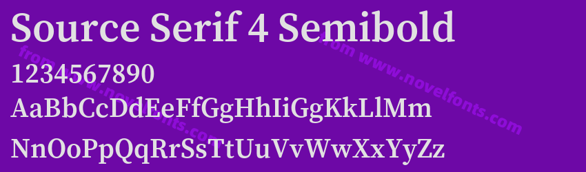 Source Serif 4 SemiboldPreview Source Serif 4 SemiboldPreview