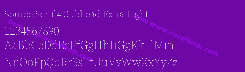 Source Serif 4 Subhead Extra LightPreview Source Serif 4 Subhead Extra LightPreview