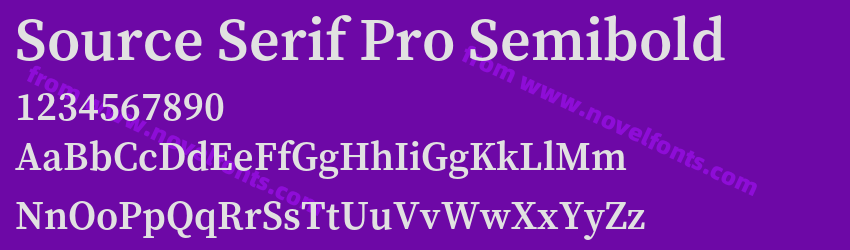 Source Serif Pro SemiboldPreview Source Serif Pro SemiboldPreview