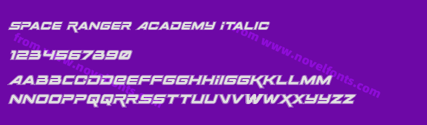 Space Ranger Academy ItalicPreview Space Ranger Academy ItalicPreview