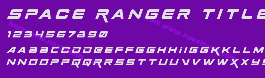 Space Ranger Title ItalicPreview Space Ranger Title ItalicPreview