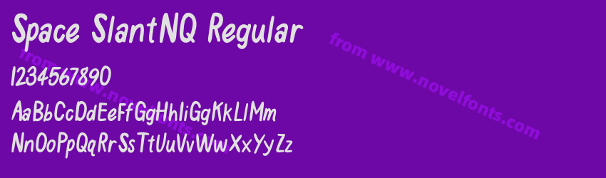Space SlantNQ RegularPreview Space SlantNQ RegularPreview