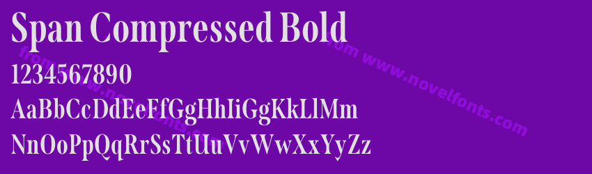 Span Compressed BoldPreview Span Compressed BoldPreview