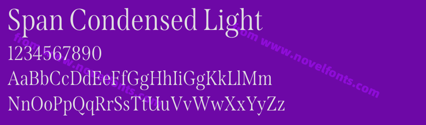 Span Condensed LightPreview Span Condensed LightPreview