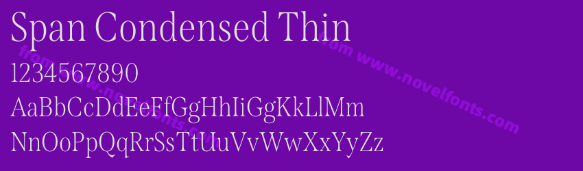 Span Condensed ThinPreview Span Condensed ThinPreview