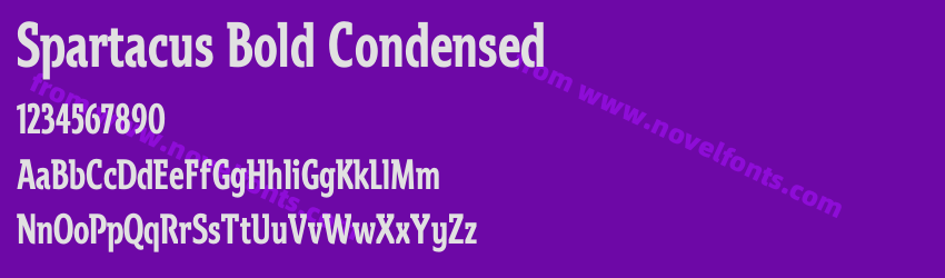 Spartacus Bold CondensedPreview Spartacus Bold CondensedPreview