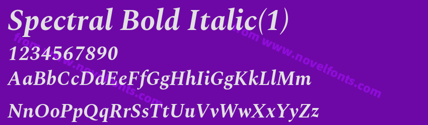Spectral Bold ItalicPreview Spectral Bold ItalicPreview