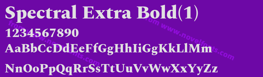 Spectral Extra BoldPreview Spectral Extra BoldPreview