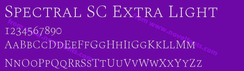 Spectral SC Extra LightPreview Spectral SC Extra LightPreview