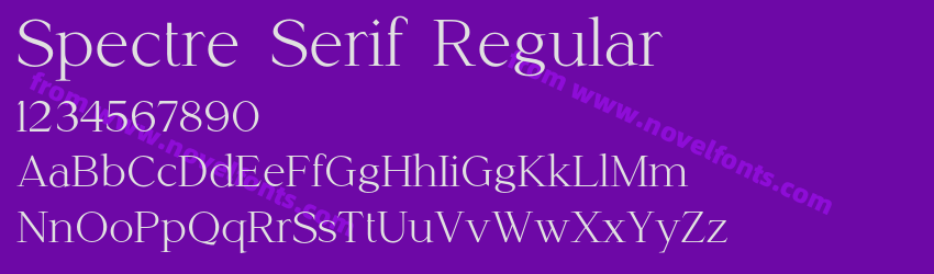 Spectre Serif RegularPreview Spectre Serif RegularPreview