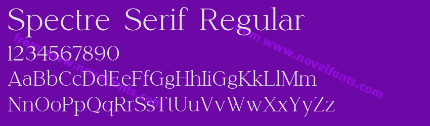 Spectre Serif RegularPreview Spectre Serif RegularPreview