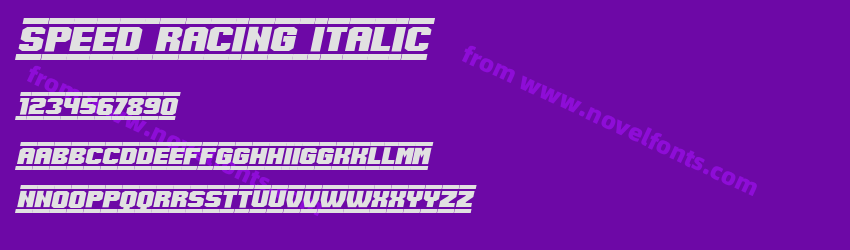 Speed Racing ItalicPreview Speed Racing ItalicPreview