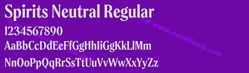 Spirits Neutral RegularPreview Spirits Neutral RegularPreview