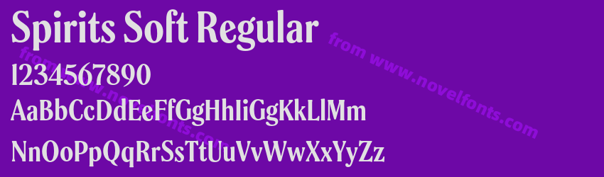 Spirits Soft RegularPreview Spirits Soft RegularPreview