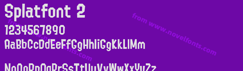 Splatfont 2Preview Splatfont 2Preview