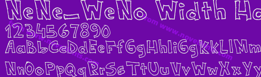 NeNe_WeNo Width HandWritePreview